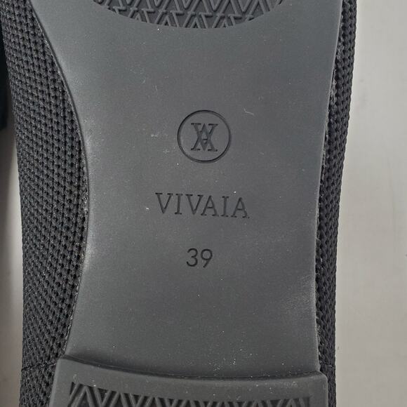 Vivaia Audrey Round Toe Embroidered Loafers Black Cheetah Embroidered Size 39 - Picture 9 of 10